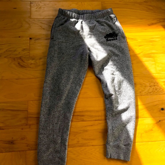 Roots Mens Salt And Pepper Sweat Pants 